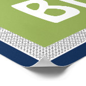 Aangepast Poster voor de naam van kleine sporters (Hoek)