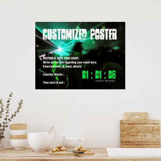 Aangepast Poster voor EVENT-partij (Keuken)
