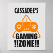 Aangepast Poster voor gamezone (Voorkant)