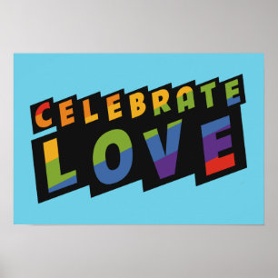 aangepast poster voor gevierde liefde