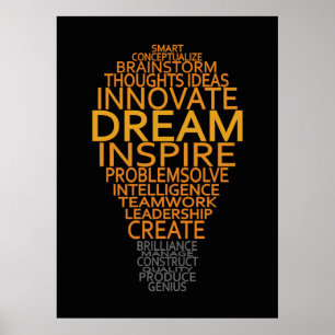 Aangepast poster voor Inspirerend lamp