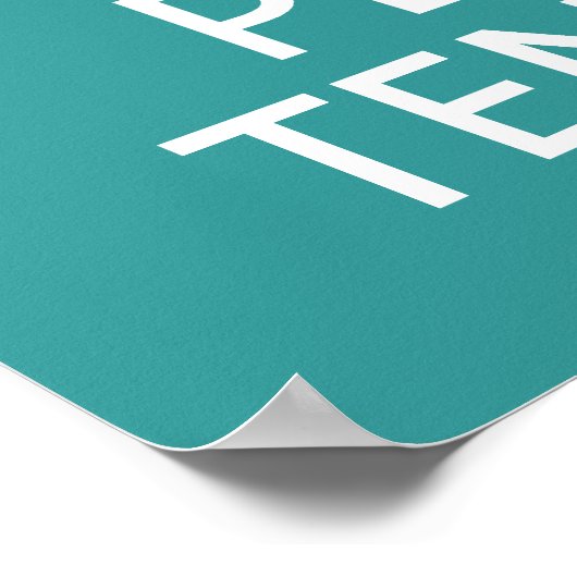 Aangepast poster voor kalm- en afspeeltenis behoud (Hoek)