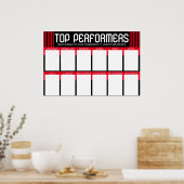 Aangepast poster voor kleurenweergave van maand (Keuken)