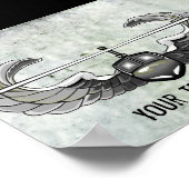 Aangepast Poster voor luchtaanvallen (Hoek)