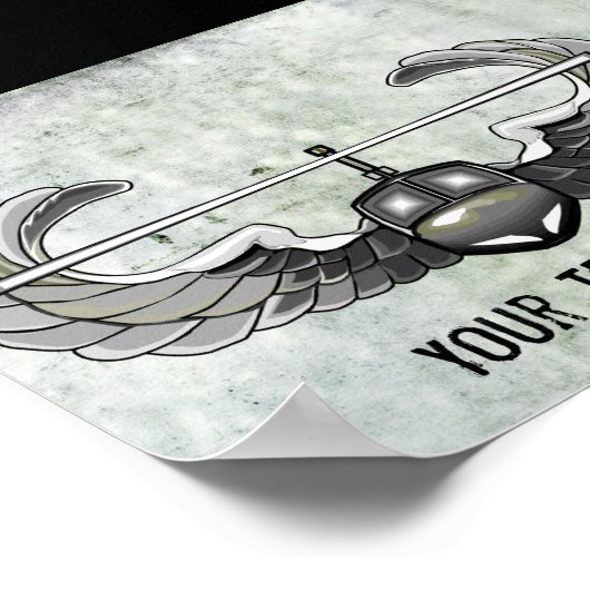 Aangepast Poster voor luchtaanvallen (Hoek)