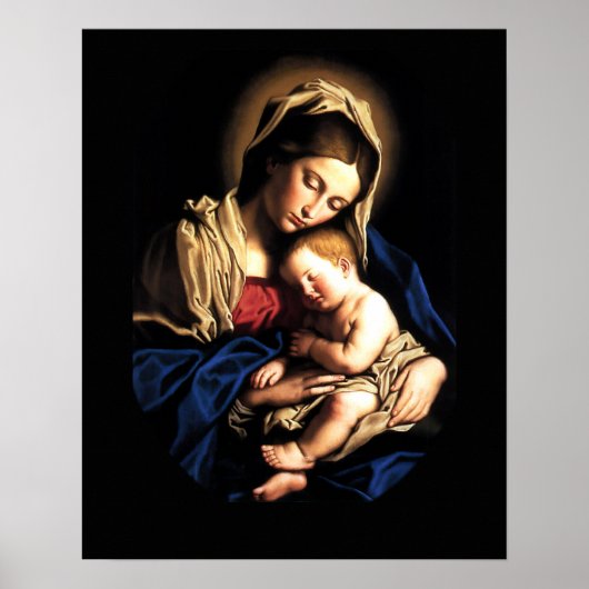Aangepast Poster voor Madonna en Child (Voorkant)