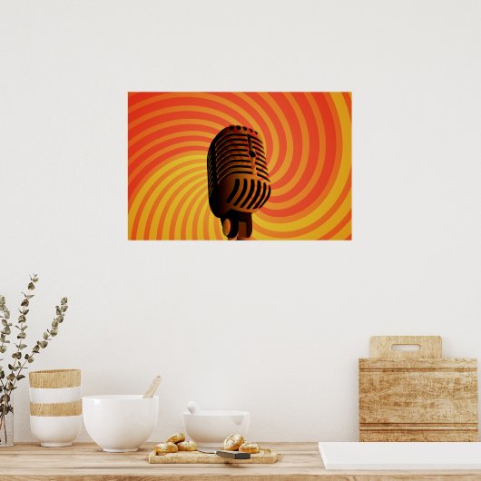 Aangepast poster voor microfoon (Keuken)