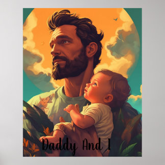 Aangepast Poster voor papa en ik