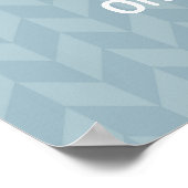 Aangepast Poster voor prijsopgave, zigzag-chevron (Hoek)