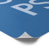 Aangepast poster voor Psych-bedekking houden en on (Hoek)