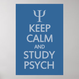 Aangepast poster voor Psych-bedekking houden en on