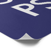 Aangepast poster voor Psych-bedekking houden en on (Hoek)