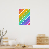 Aangepast poster voor regenboogkleuren (Keuken)