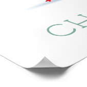 aangepast poster voor Santa, Reindeer en Snowman (Hoek)