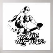 Aangepast poster voor skateboarden (Voorkant)