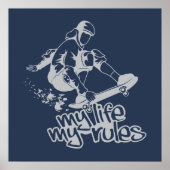 Aangepast poster voor skateboarden (Voorkant)