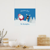 Aangepast poster voor snelle kersttekst en rendier (Keuken)