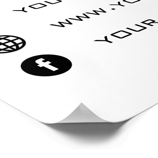 Aangepast Poster voor speciale acties voor bedrijv (Hoek)