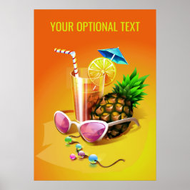Aangepast poster voor Tropische Drink