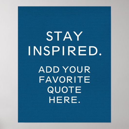 Aangepast Poster voor typografie, Inspirerend cita (Voorkant)