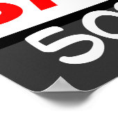 Aangepast Poster voor uitverkoop bij inklaring (Hoek)