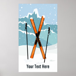 Aangepast poster voor Winterspelen