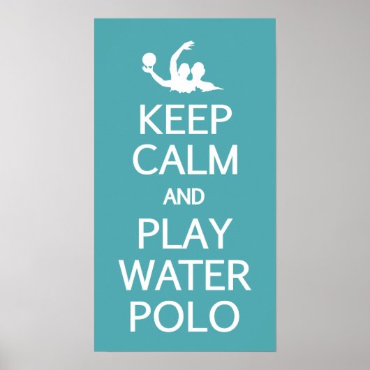 Aangepast poster waterpologe houden en water afspe (Voorkant)
