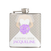 Aangepast posy bride heupkolf heupfles (Voorkant)