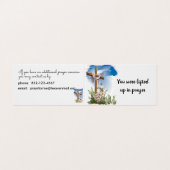 Aangepast Prayer Team van de Kerk Gevouwen Visitek Visitekaartje (Buitenkant ongevouwen)