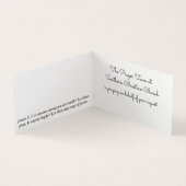 Aangepast Prayer Team van de Kerk Gevouwen Visitek Visitekaartje (Binnen)