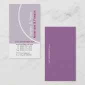 Aangepast pre-Made van de lavender Modernist Visitekaartje (Voorkant / Achterkant)