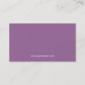 Aangepast pre-Made van de lavender Modernist Visitekaartje (Achterkant)