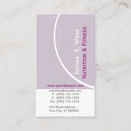 Aangepast pre-Made van de lavender Modernist Visitekaartje