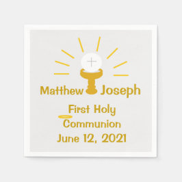 Aangepast predikaat van de Eerste Heilige Communie Servet