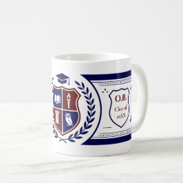 Aangepast Preppy Ivy League Academisch Wapen Schil Koffiemok