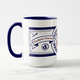 Aangepast Preppy Ivy League Academisch Wapen Schil Mok