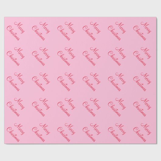 Aangepast prettig kerstSnoep rozeAchtergrond Cadeaupapier (Vlak)