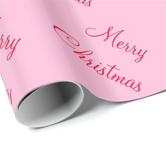 Aangepast prettig kerstSnoep rozeAchtergrond Cadeaupapier (Rol Hoek)