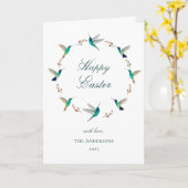 Aangepast prettig Pasen Kaart (Gele Bloem)