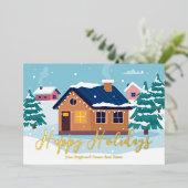 Aangepast prettige feestdagen makelaarskantoor gou (Staand Voorkant)