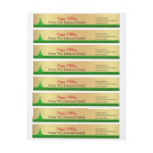 Aangepast Prettige feestdagen retouradres (Vel)