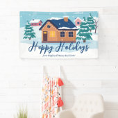 Aangepast prettige feestdagen Vastgoedbedrijf Fees Spandoek (Insitu)