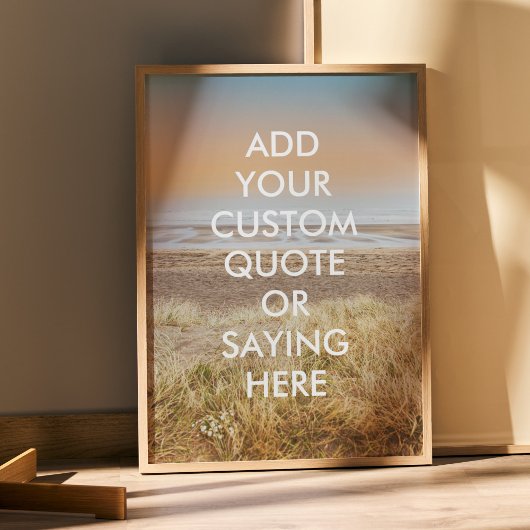 Aangepast prijsopgave voor elk landschap poster