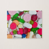Aangepast product voor kleurrijke pillen legpuzzel (Horizontaal)