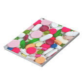 Aangepast product voor kleurrijke pillen notitieblok (Linkerzijde)