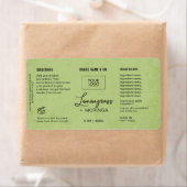 Aangepast productlabel citroengroen etiket (Insitu)
