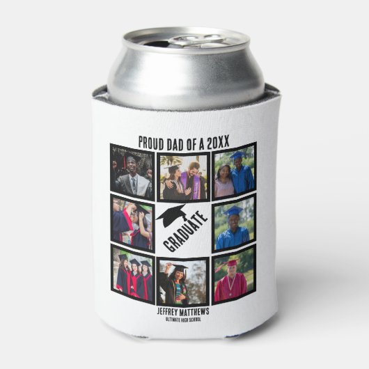 Aangepast proefvader van jaar Afstuderen fotocolla Blikjeskoeler (Blikje Voorkant)