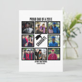 Aangepast proefvader van jaar Afstuderen fotocolla Feestdagenkaart (Staand voorkant)