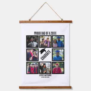 Aangepast proefvader van jaar Afstuderen fotocolla Hangend Wandkleed