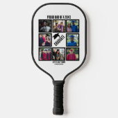 Aangepast proefvader van jaar Afstuderen fotocolla Pickleball Paddle (Achterkant)